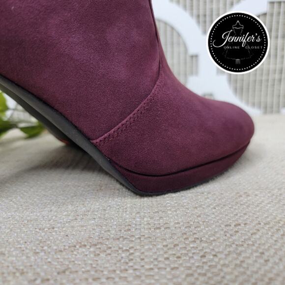 Rockport NEW Women's Seven To 7 Windsor Wine Ally Suede Heeled Bootie Size 9 - Picture 8 of 16